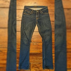 Nudie Jeans Co. Women's Slim Denim Jeans Size Dark Blue Wash 27x34